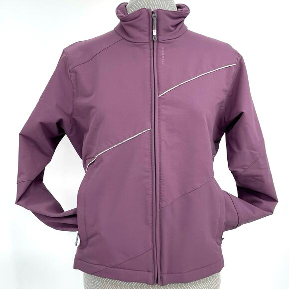 Merrell Purple Softshell Jacket Full Zip Up Hiking Outdoor Coat Gorpcore Size M - Picture 2 of 12